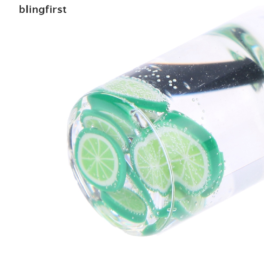 <blingfirst> 2Pcs/Set Miniature Fruit Slice Tea Mini Model 1:12 Doll House Scene Decorate Toy [HOT SALE]