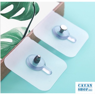 Miếng dán tường vặn ốc vít móc treo dán tường siêu dính 6mm đồ gia dụng tiện ích decor phòng