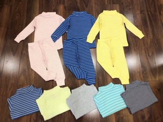 Combo 3 bộ ko chọn màu cotton cổ 3 phân