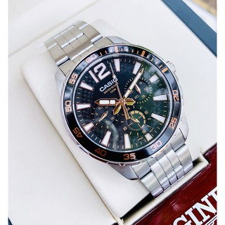 Đồng Hồ Nam Dây Thép Casio MTD-330D-1A3V