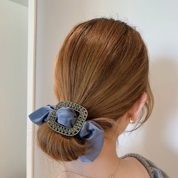 Dây Buộc Tóc Cao Su Lụa Cỡ Lớn Thiết Kế Tinh Tế Sang Trọng Cho Nữ