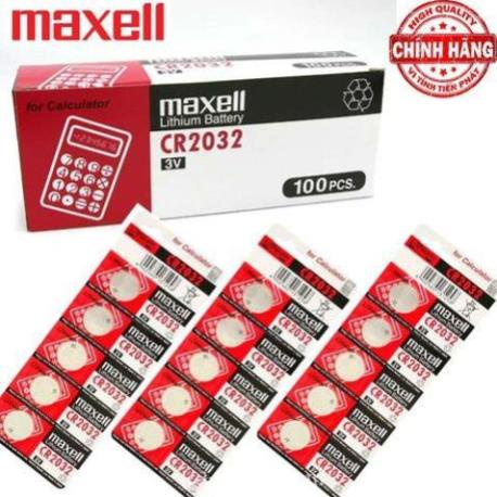 Vỉ 5 viên pin CMOS CR2032 Maxell Lithium Battery 3V