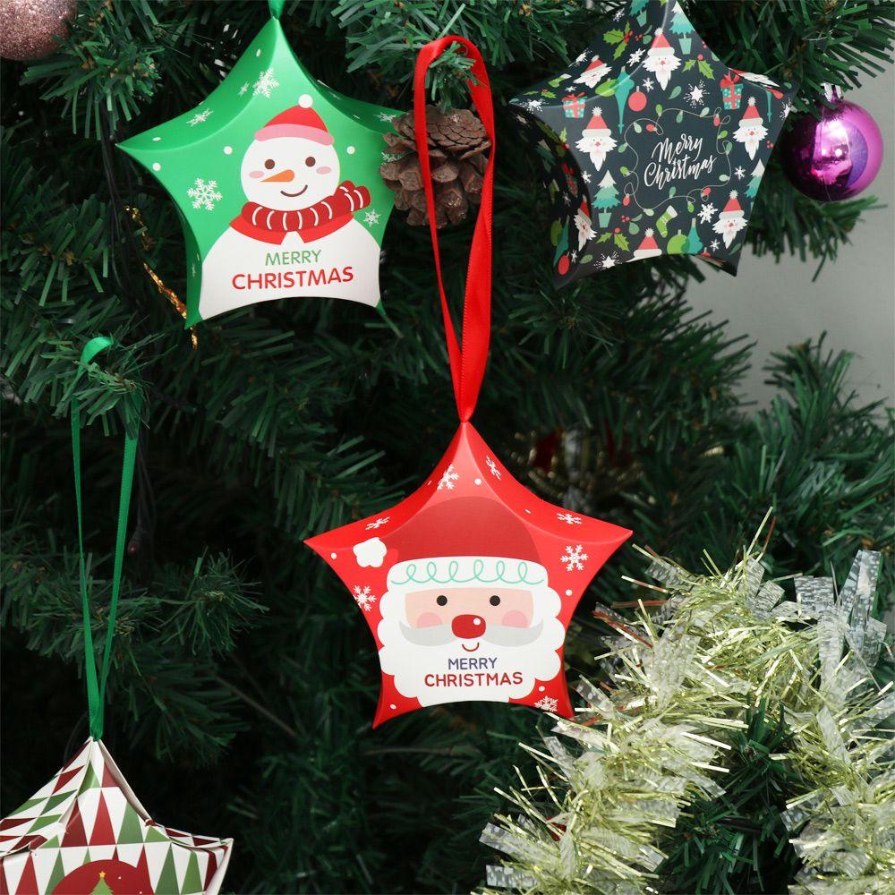 CHOOKEY Bộ 10 Túi Giấy Đựng Quà Giáng Sinh