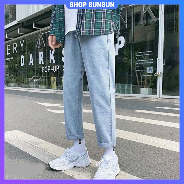 Quần baggy nam xanh nhạt SS901 shop Sunsun chuyên quần jean nam đẹp