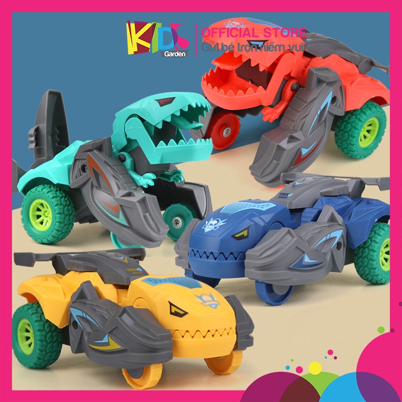 Xe đồ chơi cho bé xe khủng long biến hình đại chiến vui nhộn XDC14 KID SGARDEN