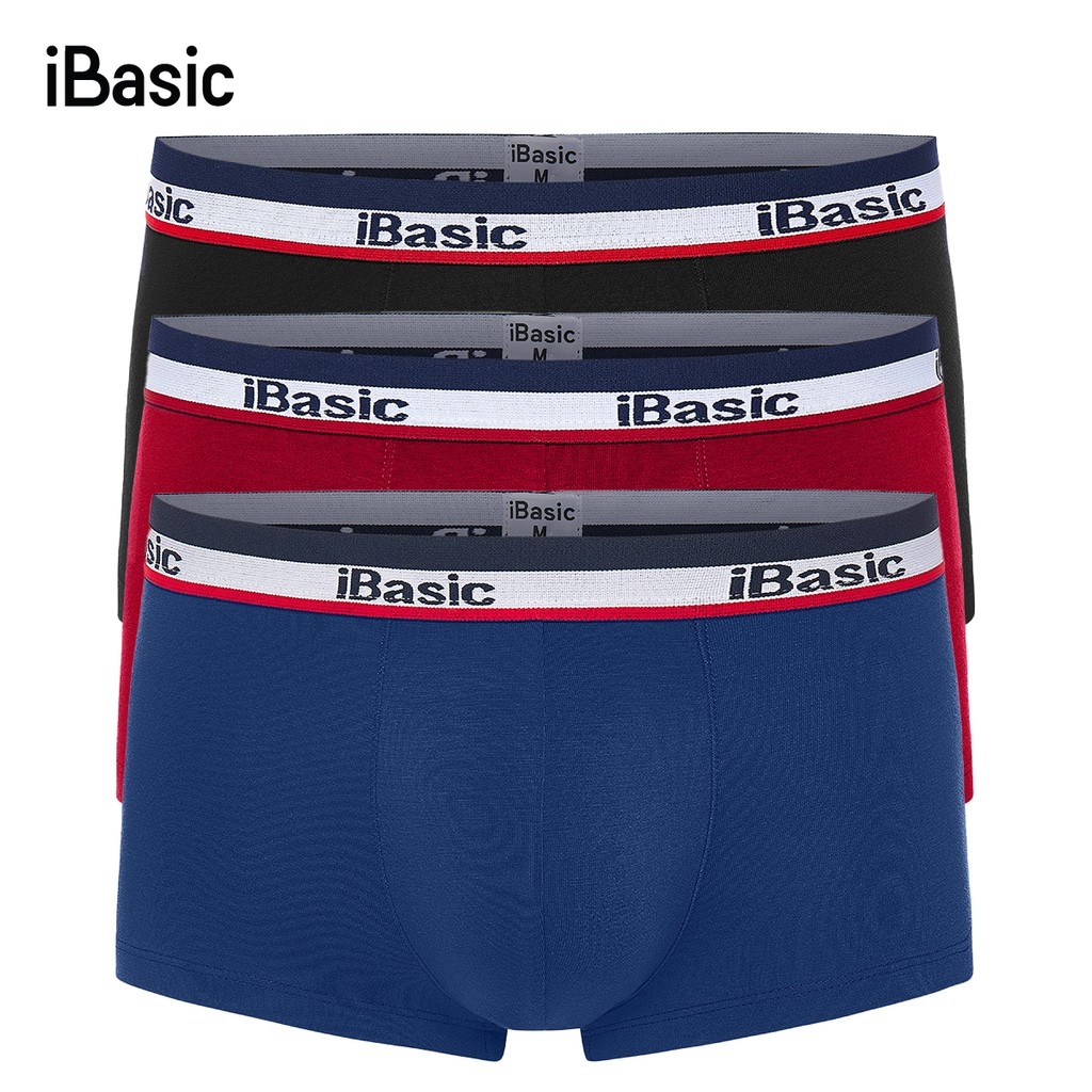 Combo 3 quần lót nam trunk iBasic PANM030