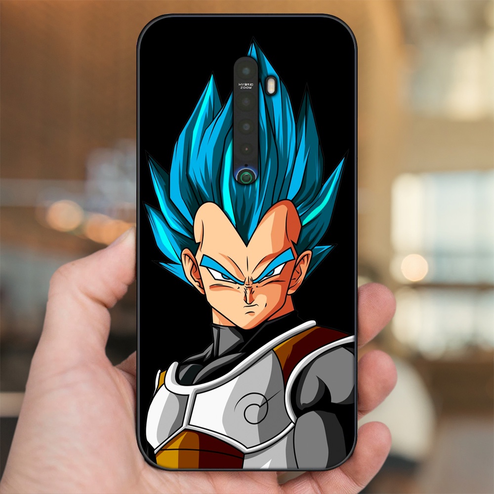 Ốp lưng Oppo Reno 2 viền đen in hình Vegeta Dragon Ball
