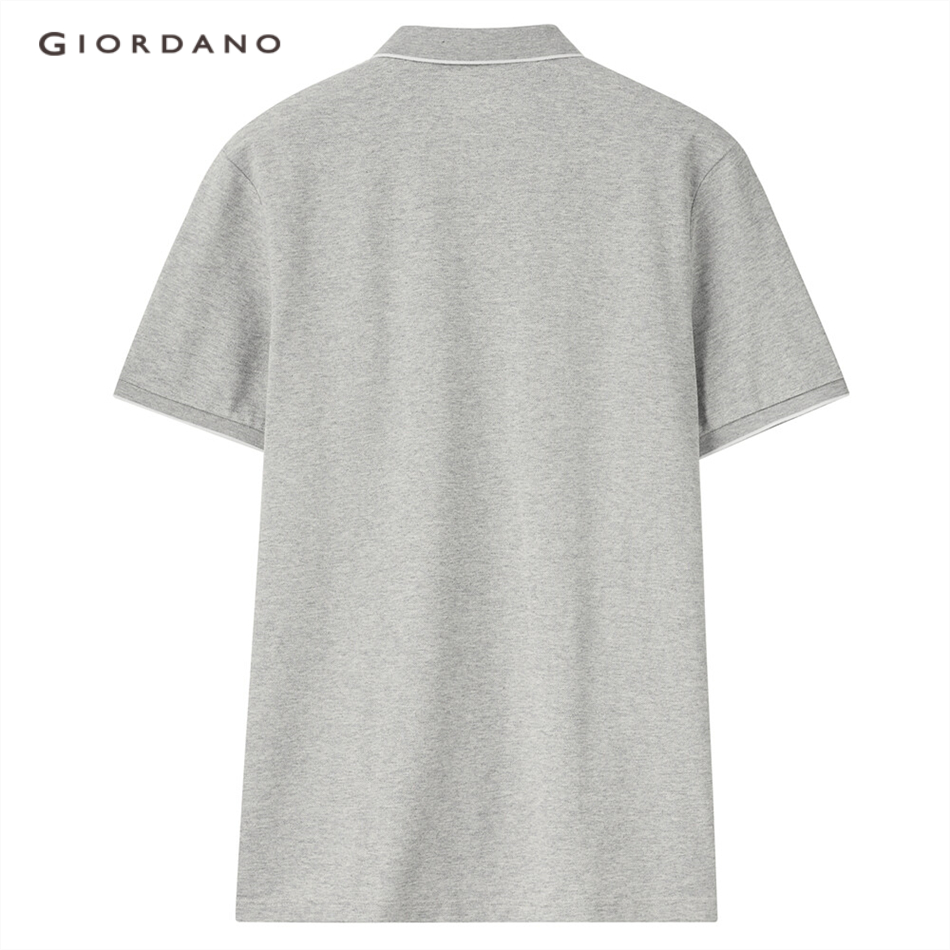 [ Mã 12FASHIONSALE1 giảm 10K đơn 50K ] Áo thun GIORDANO 13011022 polo tay ngắn dành cho nam  | BigBuy360 - bigbuy360.vn