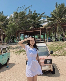 Đầm tay bo basic