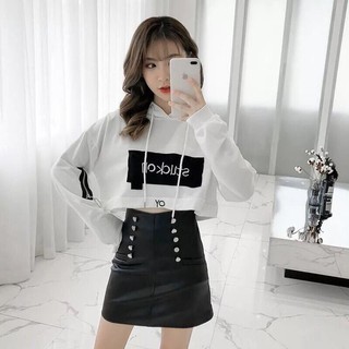 Áo Thun Nữ Tay Dài Croptop Nón Chữ Hope Thời Trang