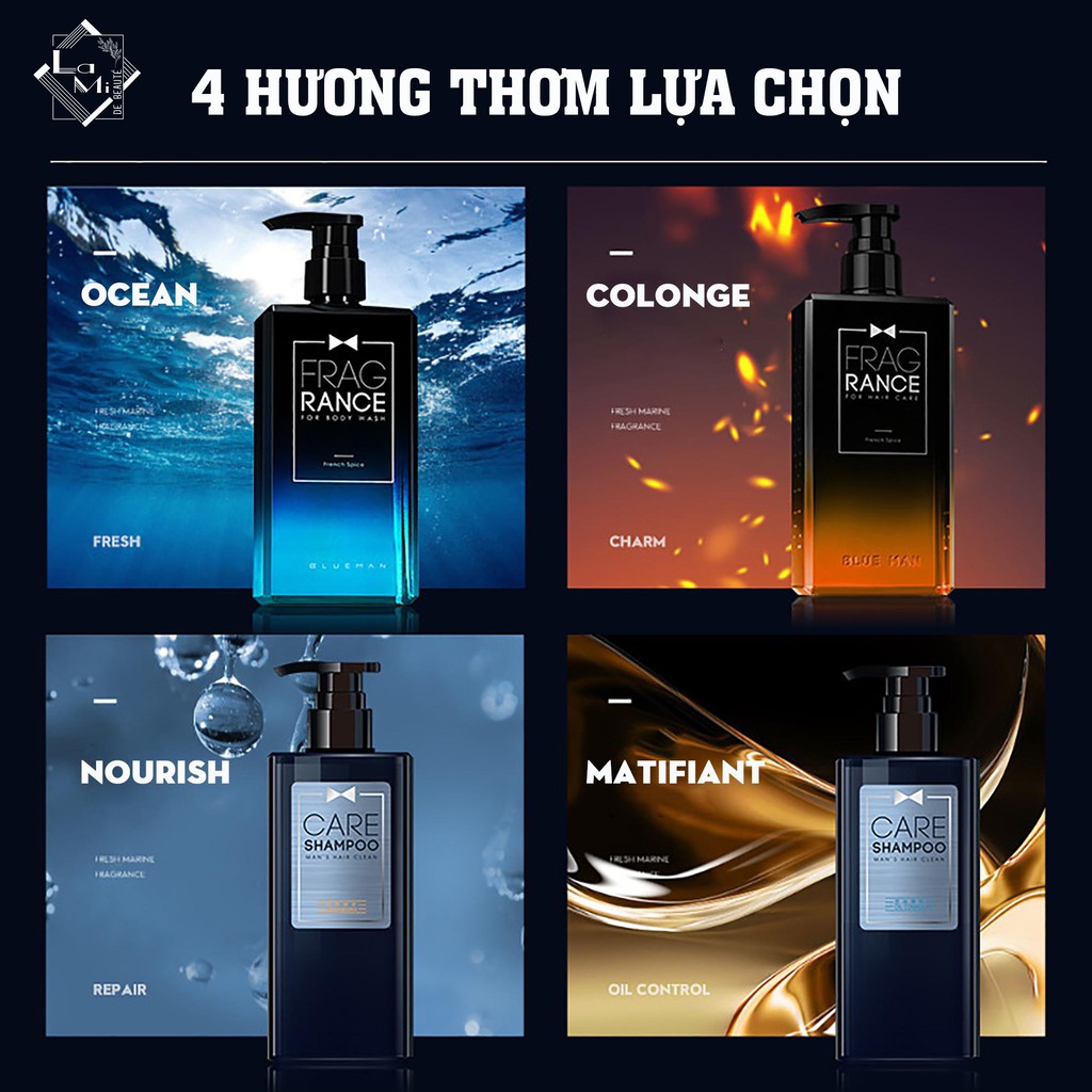 ( 𝑯𝑨̀𝑵𝑮 𝑪𝑯𝑰́𝑵𝑯 𝑯𝑨̃𝑵𝑮) 𝑫𝑨̂̀𝑼 𝑮𝑶̣̂𝑰 𝑵𝑨𝑴 𝑩𝑳𝑼𝑬𝑴𝑨𝑵 Hương Nước Hoa Làm Sạch Gàu , Nuôi Dưỡng Tóc 400𝒎𝒍 | BigBuy360 - bigbuy360.vn