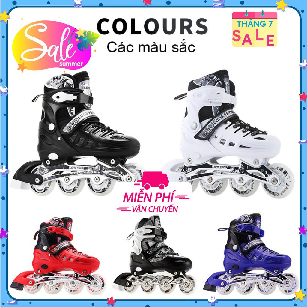 Giày trượt patin batin Longfeng 905 cao cấp tặng + ốc vít + chướng ngại vật batin batanh Longfeng 905
