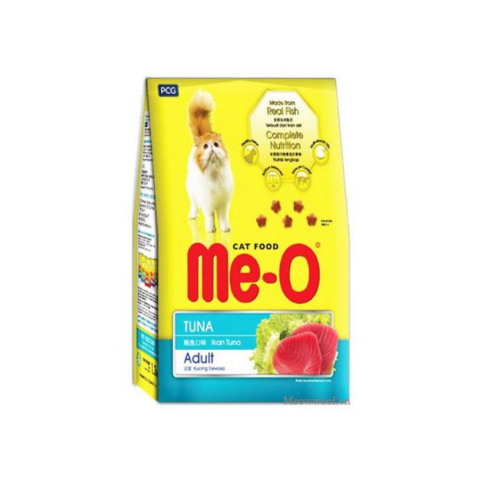 Thức ăn hạt Me-o dành cho mèo trưởng thành (vị cá ngừ, cá thu, hải sản) gói 350gr và 1.2kg