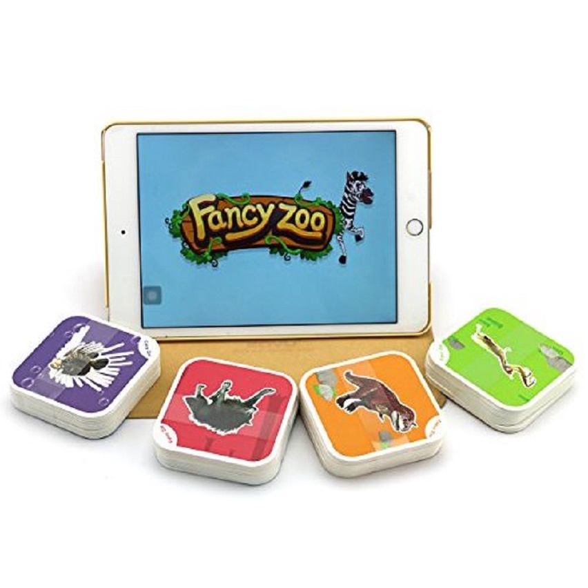 Bộ thẻ vườn thú áo 4D  Fancy Zoo bộ 68 loài động vật với 13 ngôn ngữ