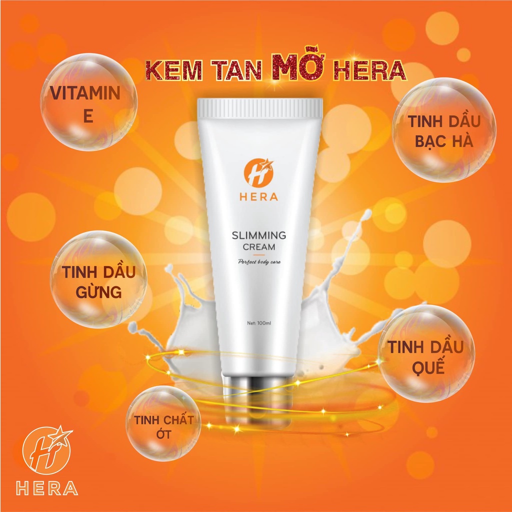 Kem tan mỡ bụng HERA Slimming Cream, gel đánh tan mỡ - giảm cân an toàn tuýp 100ml