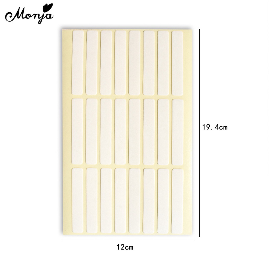 Monja Set 24 Băng Keo Hai Mặt Dính Đứng Dán Móng Tay Giả Trưng Bày