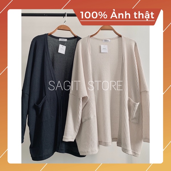 ÁO KHOÁC CARDIGAN LEN MỎNG MỀM MỊN PHOM SUÔNG OVERSIZE CỰC DỄ MẶC