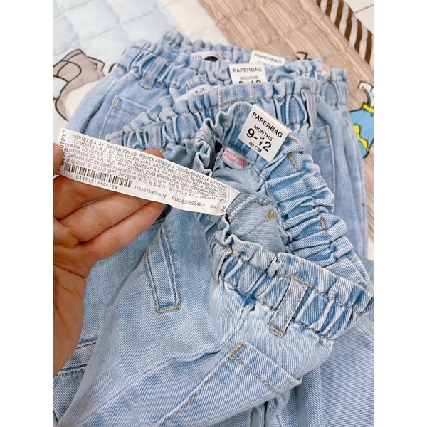 Quần Jeans Zara mềm dáng baggy cho bé gái