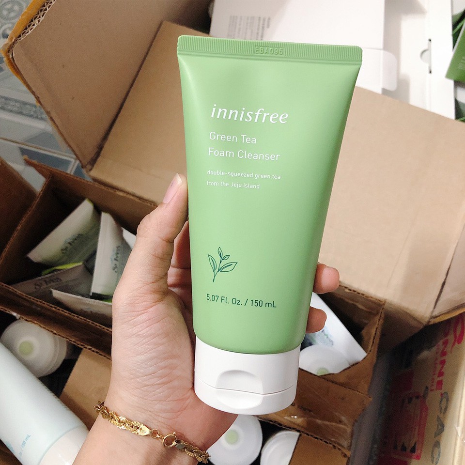 Sữa rửa mặt trà xanh Innisfree Green Tea Pure Cleansing Foam 150ml Hàn Quốc