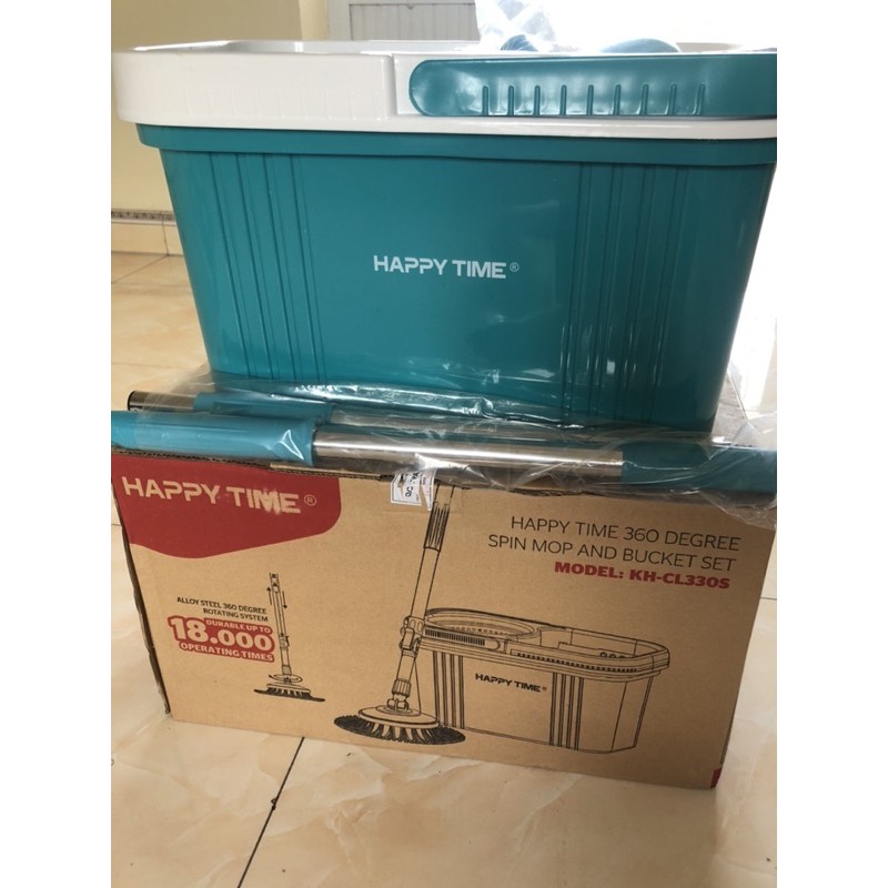 Bộ lau nhà xoay 360 độ Happy Time KH-CL330S
