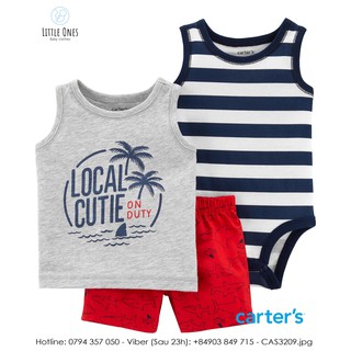 SET BỘ KÈM BODYSUIT Carter's nhập Mỹ - Palm Trees