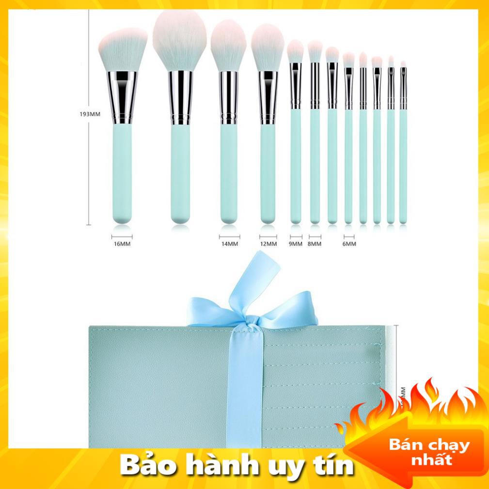 Bộ cọ trang điểm, Sét Cọ Trang Điểm Mười Hai Món Cá Nhân Siêu Tiện Lợi Cao Cấp Tặng Kèm Bao Đựng [FREESHIP]