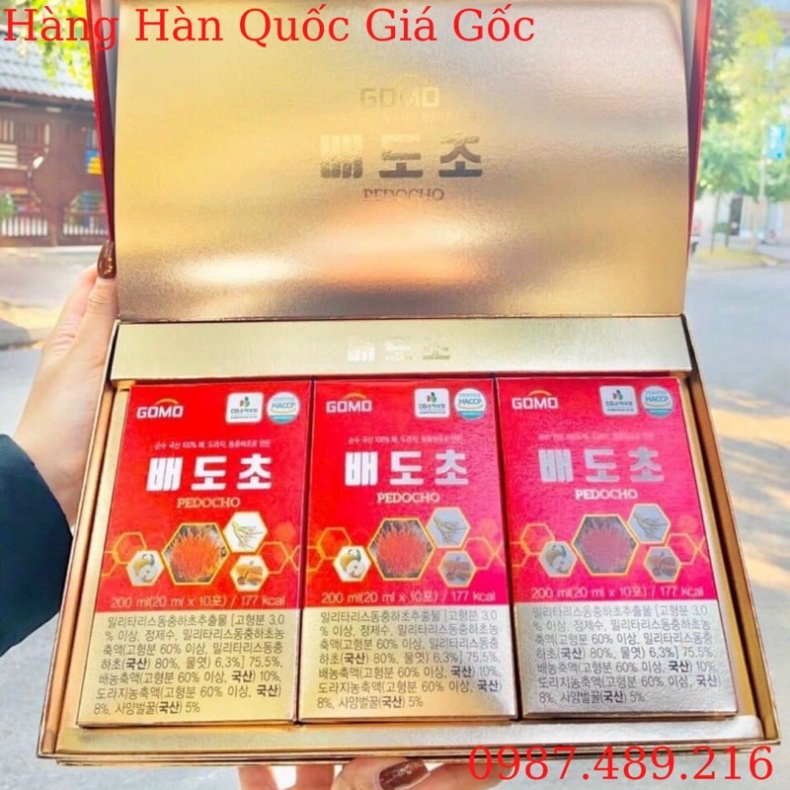 [BỔ PHỔI] Tinh Chất Đông Trùng Hạ Thảo Nội Địa Cao Cấp Hàn Quốc, Hộp 30 gói x20 ml [ Hàng Mới Về ]