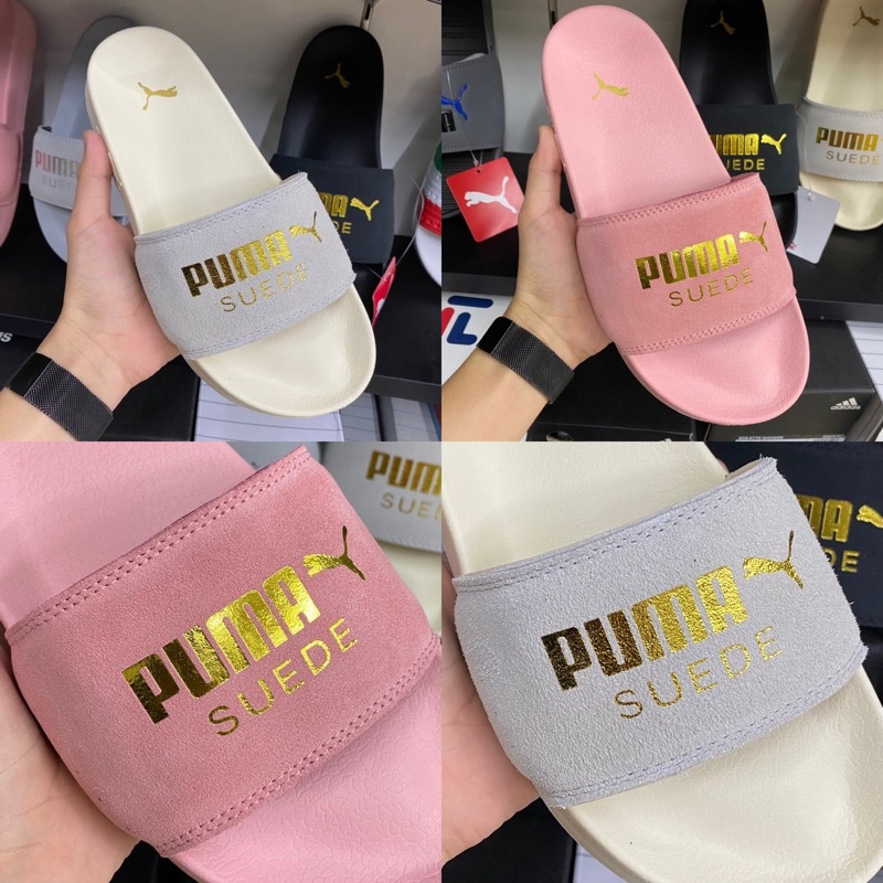 Dép PUMA Suede Beige, Pink - Dép PUMA Chính Hãng