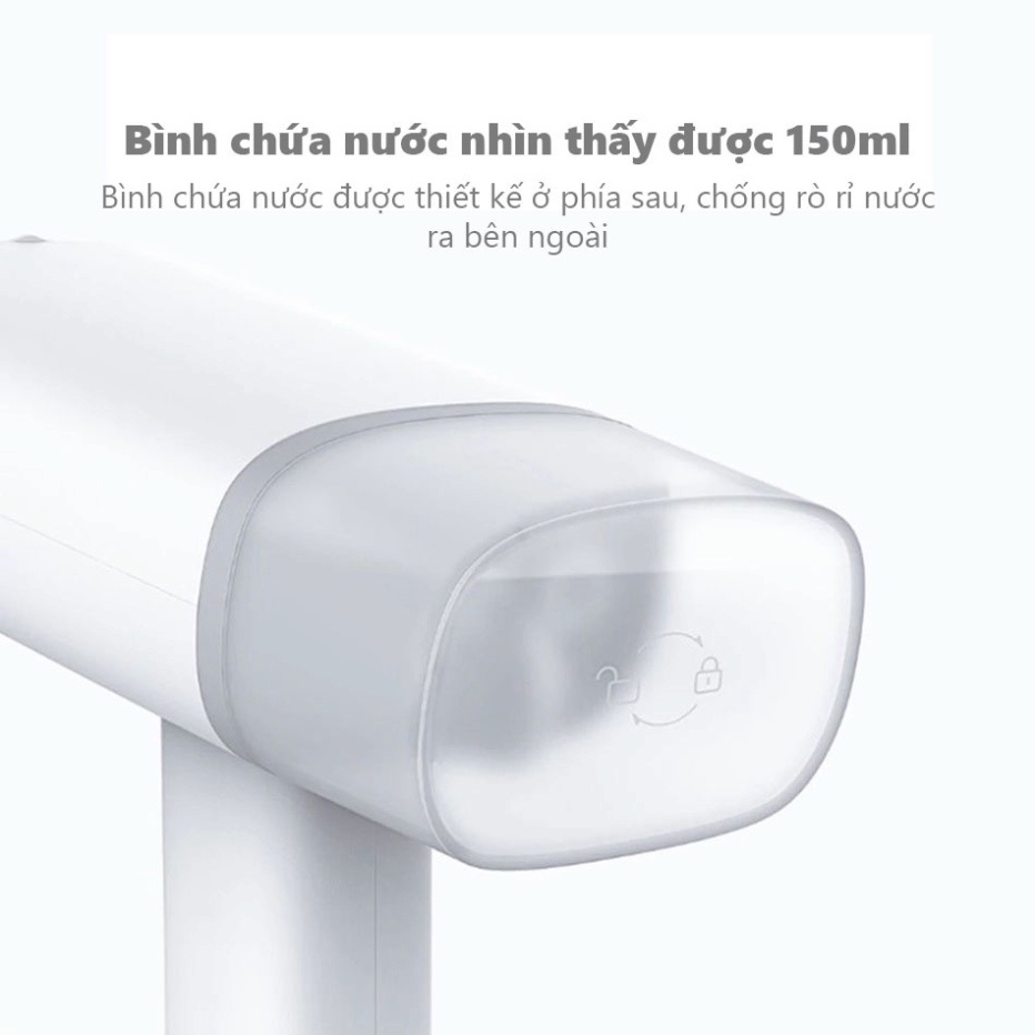 Bàn là hơi nước cầm tay Xiaomi GT 306LW, công suất 1200W, bàn ủi hơi nước mini ủi thẳng mọi chất liệu vải.