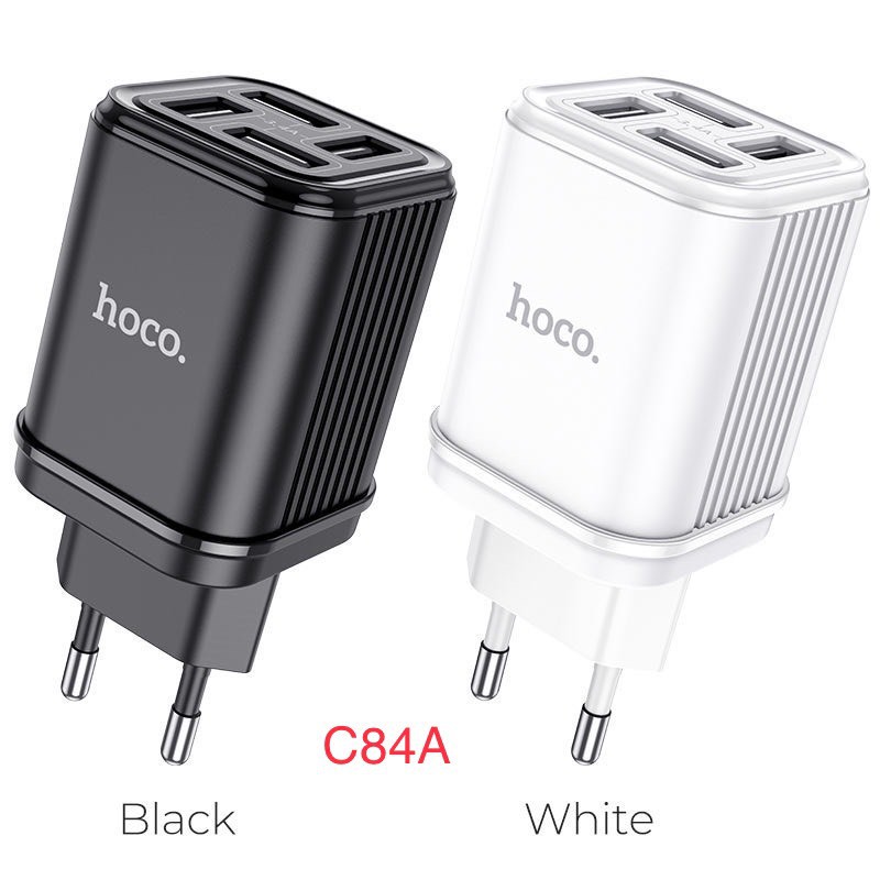 Cốc Sạc 4 Cổng Sạc HoCo C84A -Củ Sạc Đa Năng Sạc Cùng Lúc Sạc 4 Cổng USB 3.4A