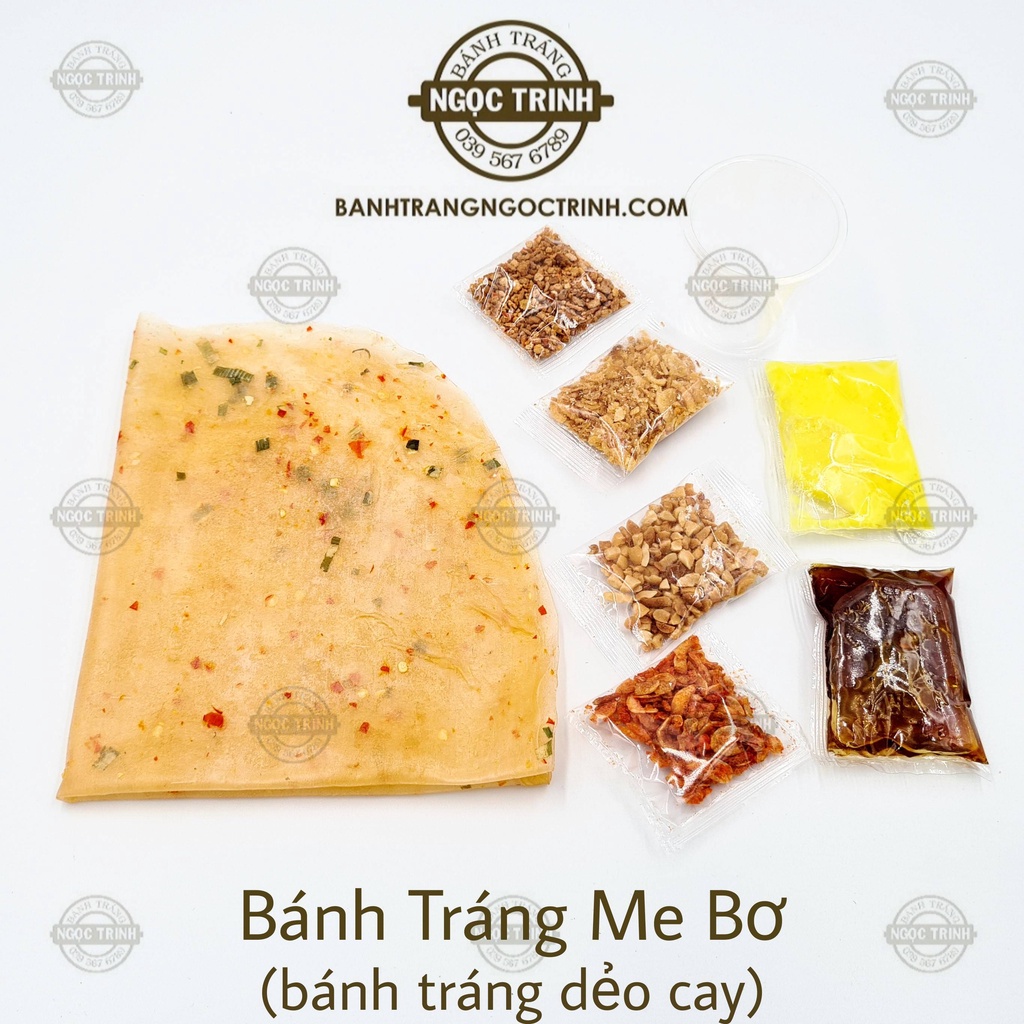(Túi 500G) Bánh tráng phơi sương muối nhuyễn siêu cay - Bánh Tráng Ngọc Trinh