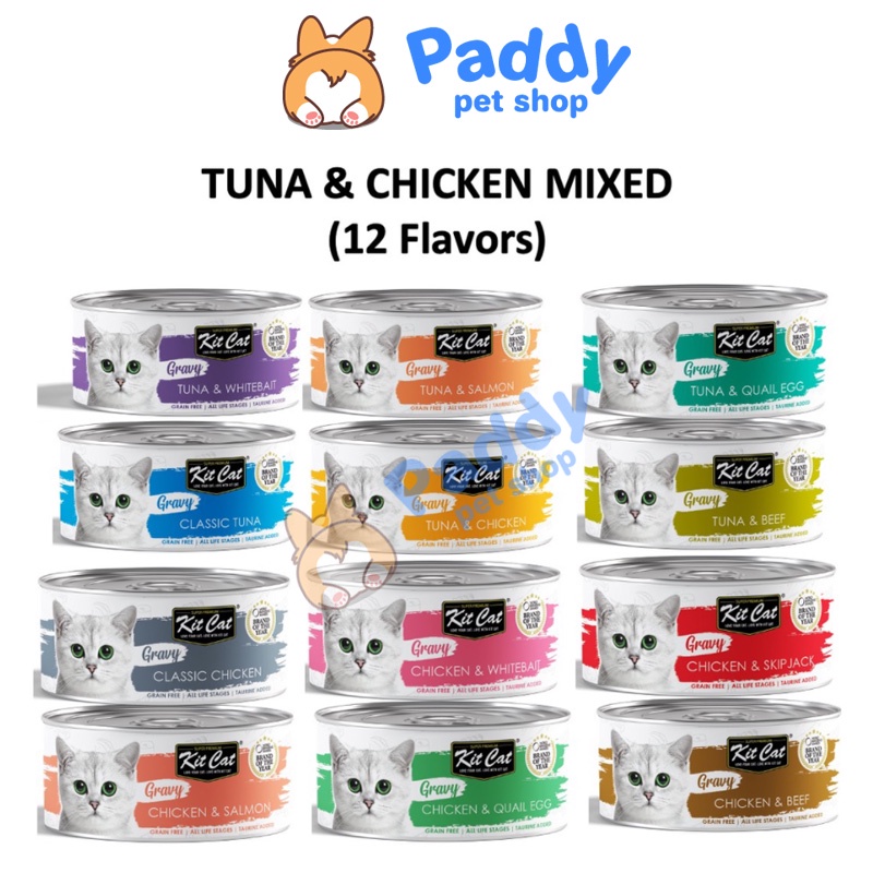 Pate Mèo Kit Cat Sốt GRAVY - Lon 70g (Nhập Khẩu Singapore)
