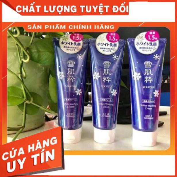 [Hàng chính hãng] Hàng auth Sữa rửa mặt Kose Sekkisei White Washing Cream 120gr