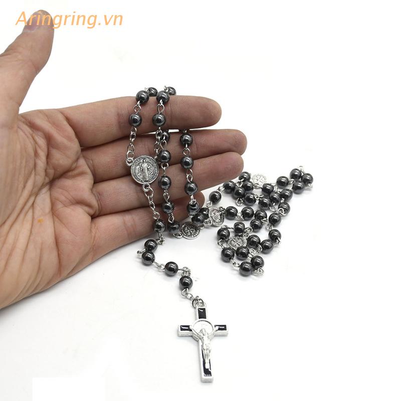 Vòng cổ Cầu Nguyện Hình Tròn Màu Đen Cầu Nguyện