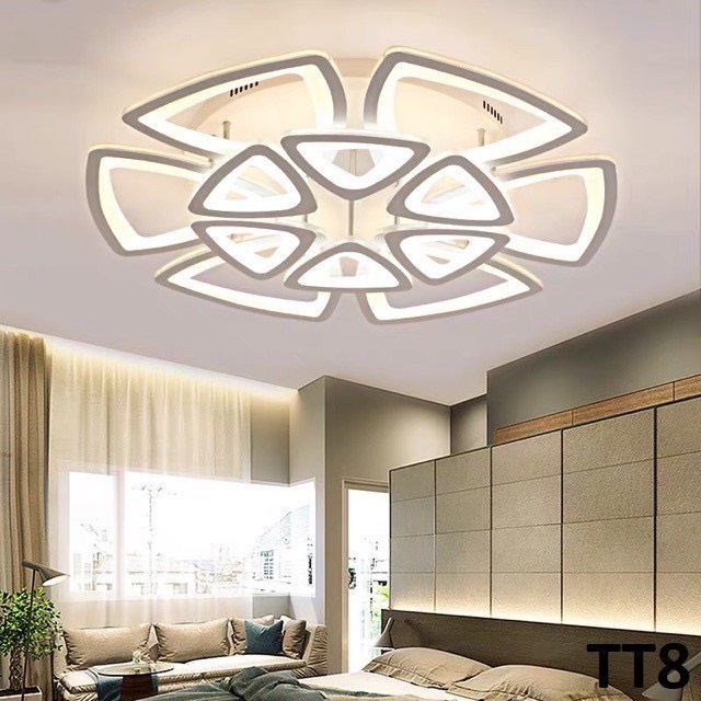 Đèn Ốp Trần Trang Trí – Đèn Áp Trần Trang Trí Phòng Khách,Gồm 3 Chế Độ Ánh Sáng,Có Điều Khiển Từ Xa Tiện Dụng- Đèn Trần