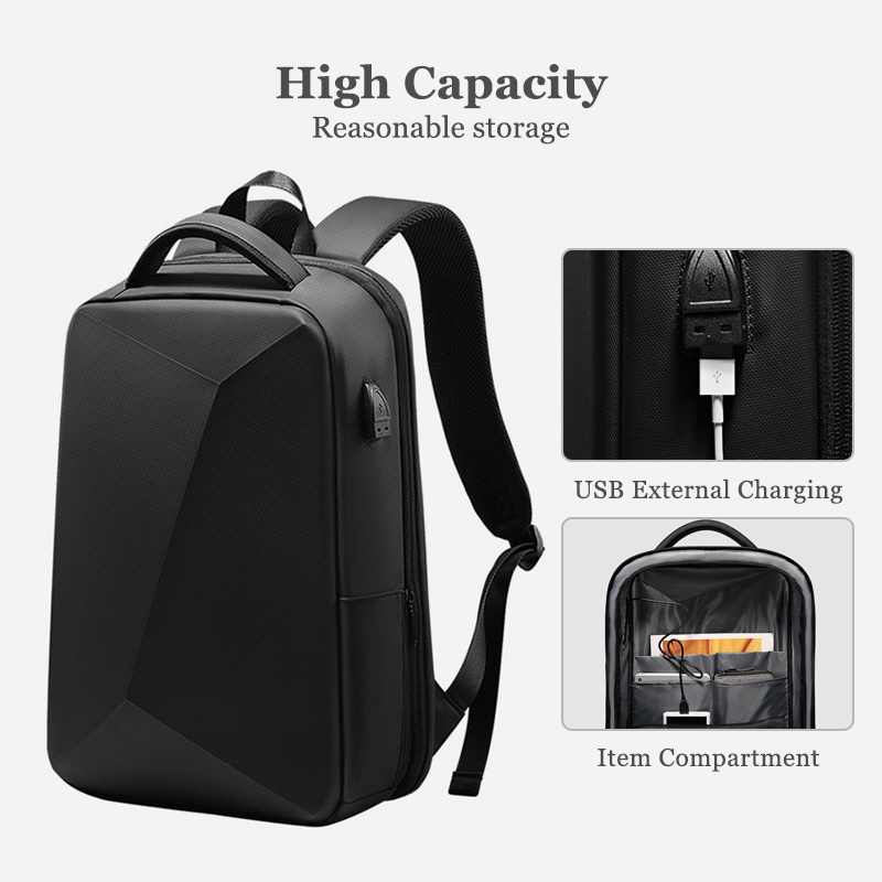 Balo Laptop TSA Thời Trang Chống Trộm Có Cổng Sạc USB 15.6 Inch