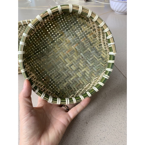 Rổ tre viền mây 20cm