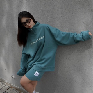 ÁO SWEATER HALFZIP LOGO