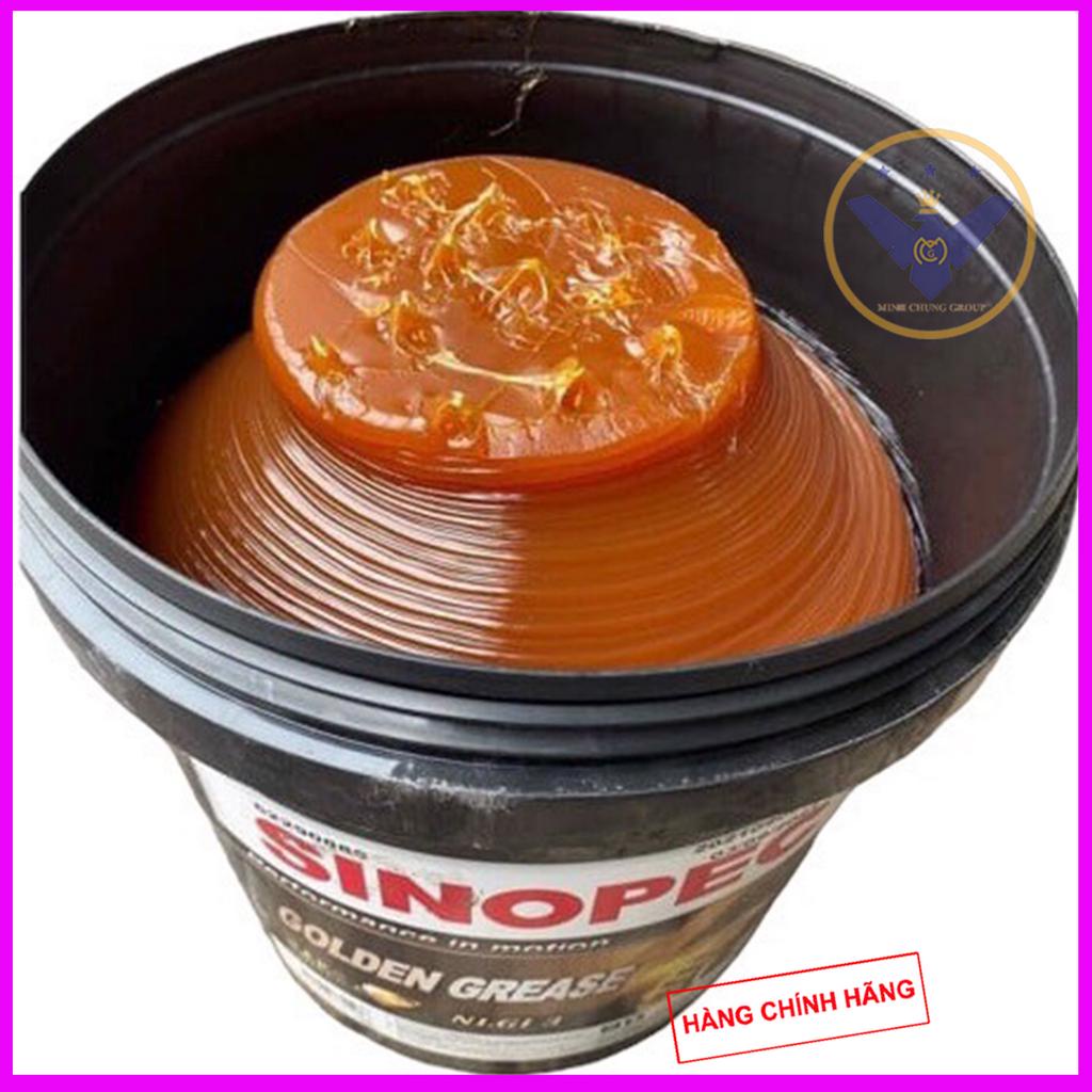 Mỡ bôi trơn chịu nhiệt Sinopec Premium Golden NLGI 3 thùng T15kg