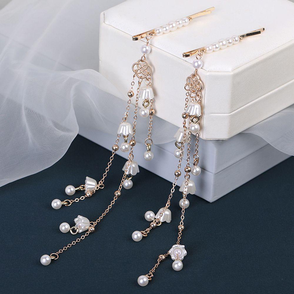 VANES1 Kẹp Tóc Phối Tua Rua Phong Cách Trung Hoa Cổ Điển Ngọt Ngào Cho Nữ