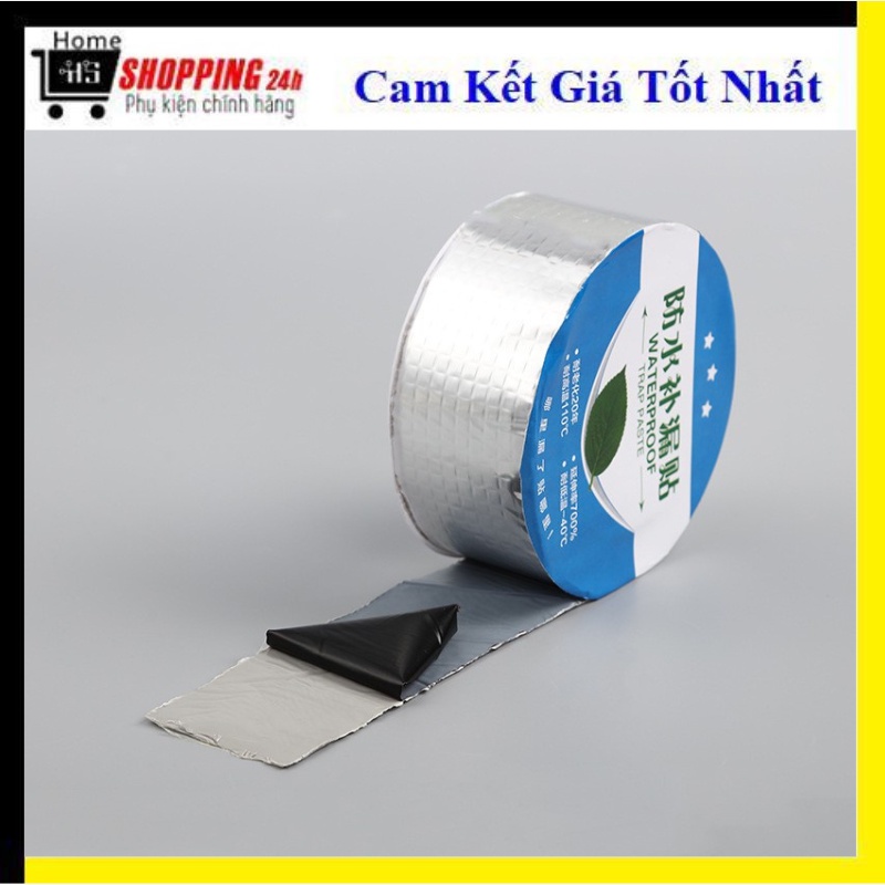 Cuộn 5 Mét Băng Keo Dán Rộng 5cm/10cm/20cm, Miếng Siêu Dính, Chống Thấm Nước, Keo Chống Dột