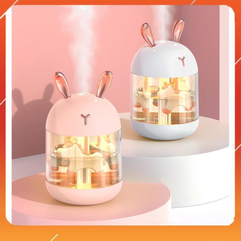 Máy phun sương mini Humidifier K5, dung tích 300ml, siêu nhỏ gọn và đáng yêu, hình gạc