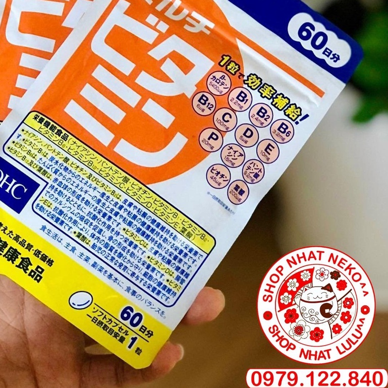 Gói vitamin tổng hợp 60 ngày Nhật bản d h c