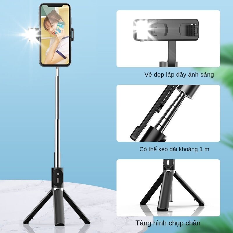 Gậy Chụp Ảnh Selfie Kiêm Giá Đỡ Ba Chân Đa Năng Kết Nối Bluetooth Điều Khiển Từ Xa Cho Điện Thoại | BigBuy360 - bigbuy360.vn
