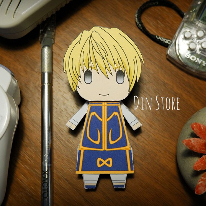 Mô hình giấy nhân vật Hunter x Hunter  -  Mô hình Killua, Gon, Hisoka, Kurapika - Mô hình giấy Anime