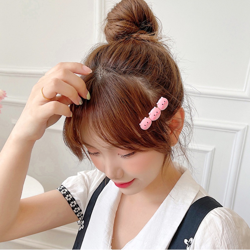 Kẹp Tóc Hình Chú Heo Dễ Thương Phong Cách Hàn Quốc Cho Nữ