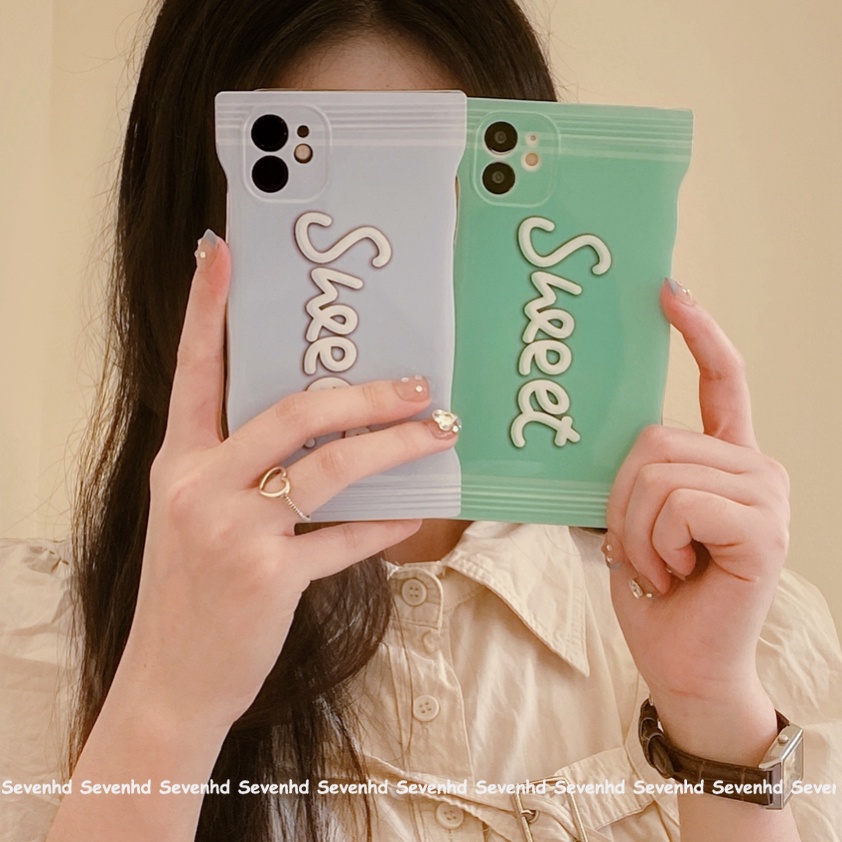 Compatible For iPhone 14 Plus 14 Pro Max XR Xs Max 8 7 6 6s Plus SE 2020 Snack Candy Phone Case Ins Cartoon Bunny Star DaiLu And Strawberry Bear Soft Cover