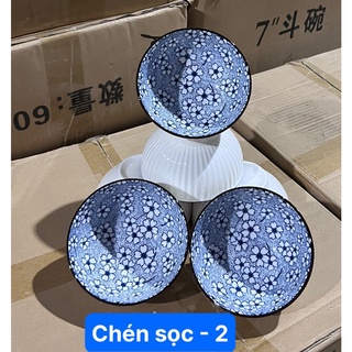 combo 10 chén sứ hoa văn cổ đại