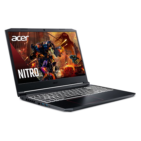 Laptop Acer Gaming Nitro 5 2020 AN515-55-77P9 15FHDIPS144Hz/i7-10750H/8GB 3200/AX/512 PCIe/Win/GTX 1650Ti 4GB/2.3kg Đen