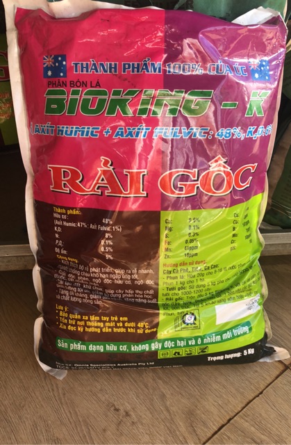 Phân bón lá Boly Bioking - k rải gốc 5 kg